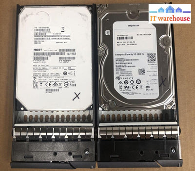 + Lot Of 2 8Tb Hard Drive Huh728080Al5204/St8000Nm0075 (For Parts)
