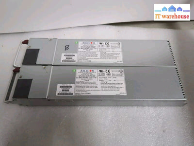 (Lot of 2) Ablecom SUPERMICRO PWS-702A-1R 700W Redundant Switching Power Supply