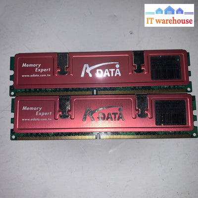 Lot of 2 ADATA M20AD6G3I4170I1E58 1GB DDR2-800 Non-ECC PC2-6400