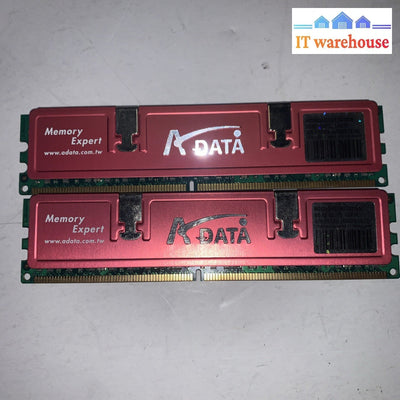 Lot of 2 ADATA M20AD6G3I4170I1E58 1GB DDR2-800 Non-ECC PC2-6400