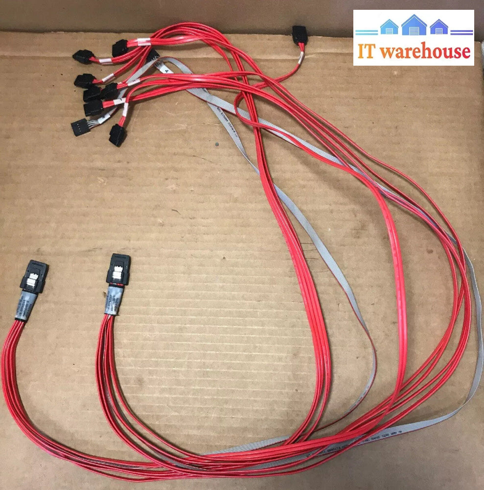 (Lot of 2) Amphenol CBL-00079-02-A-R  REV A SAS/SATA Data Cable Mini  CAB 7
