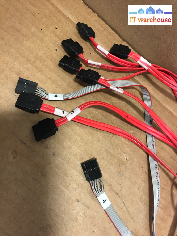 (Lot of 2) Amphenol CBL-00079-02-A-R  REV A SAS/SATA Data Cable Mini  CAB 7