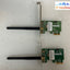 ~ (Lot of 2) ANATEL 3025-09-4419 WN7601R-H1 Desktop Network PCI-e Card W/Antenna