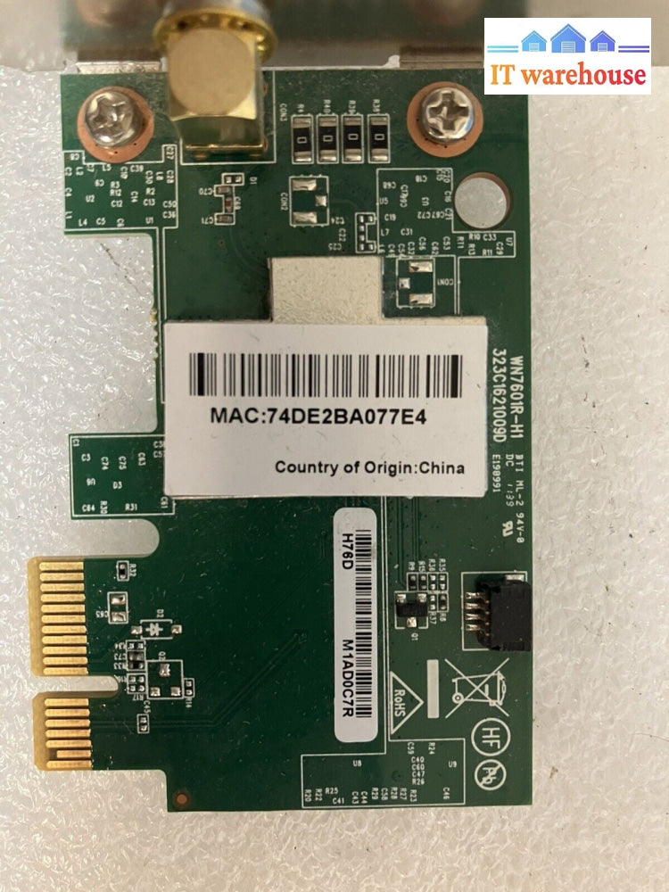 ~ (Lot of 2) ANATEL 3025-09-4419 WN7601R-H1 Desktop Network PCI-e Card W/Antenna