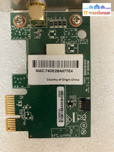 ~ (Lot of 2) ANATEL 3025-09-4419 WN7601R-H1 Desktop Network PCI-e Card W/Antenna