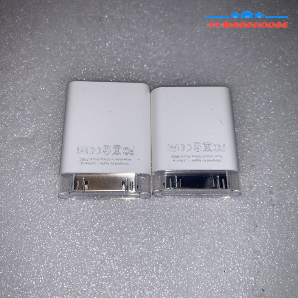 Lot of 2 Apple iPod Shuffle 2nd Gen USB Charger Data Dock Adapter A1358 A1362