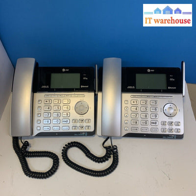 Lot Of 2 AT&T TL86103 2-line Connect to Cell Corded/Cordless Answering main Unit