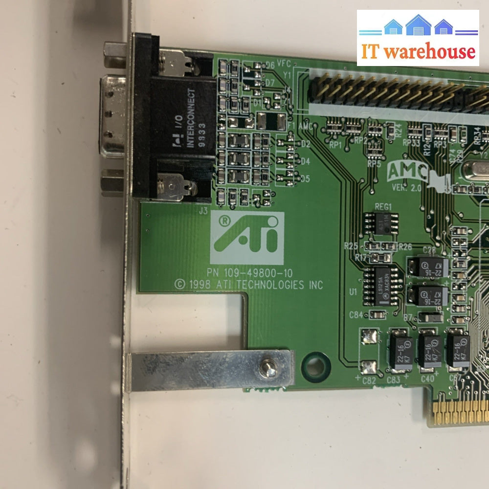 Lot of 2 ATI RAGE 3D AGP VGA Video Card 109-49800-10