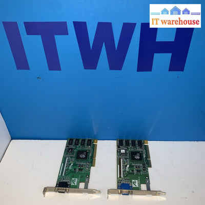 Lot of 2 ATI Rage Pro Turbo AGP 109-49800-11 SDRAM 8MB Video Card VGA