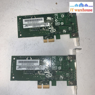 Lot of 2 Broadcom PCIe x1 Gigabit 393477-003 430654-001 Low Profile