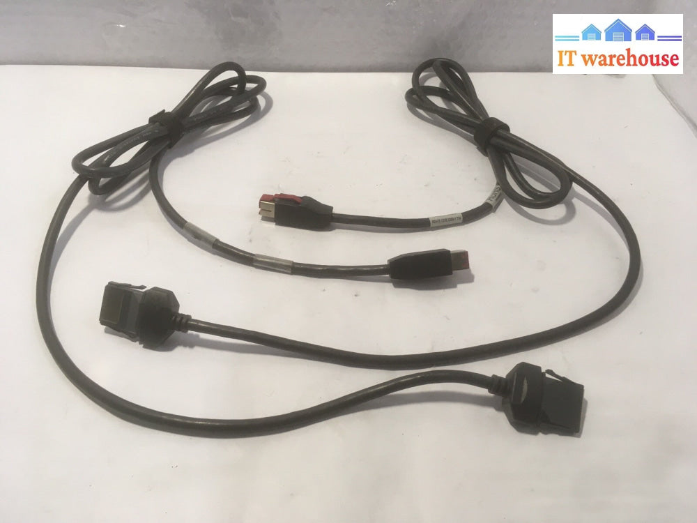 + Lot Of 2 CEPS-6PUSBG  Genuine Epson 6 Ft Power USB 24V ,Gray , E124763-D