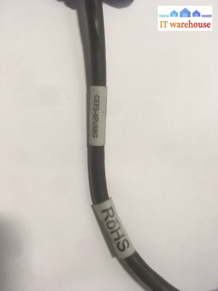 + Lot Of 2 CEPS-6PUSBG  Genuine Epson 6 Ft Power USB 24V ,Gray , E124763-D