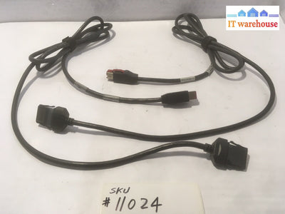 + Lot Of 2 CEPS-6PUSBG  Genuine Epson 6 Ft Power USB 24V ,Gray , E124763-D