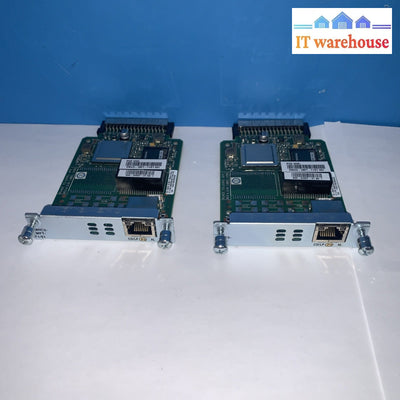Lot of 2 Cisco VWIC3-1MFT-T1/E1 1-Port Voice / WAN Interface Card