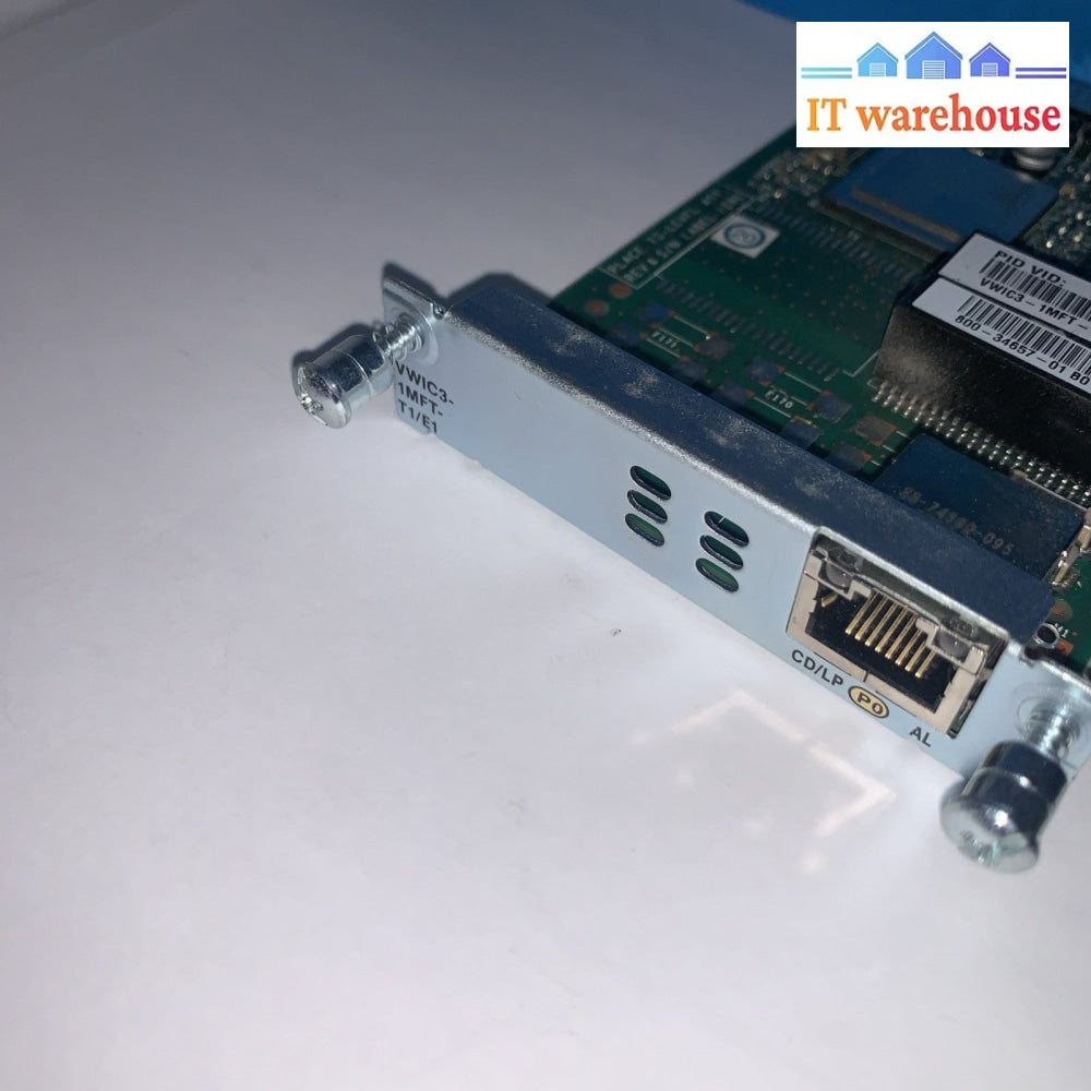 Lot of 2 Cisco VWIC3-1MFT-T1/E1 1-Port Voice / WAN Interface Card