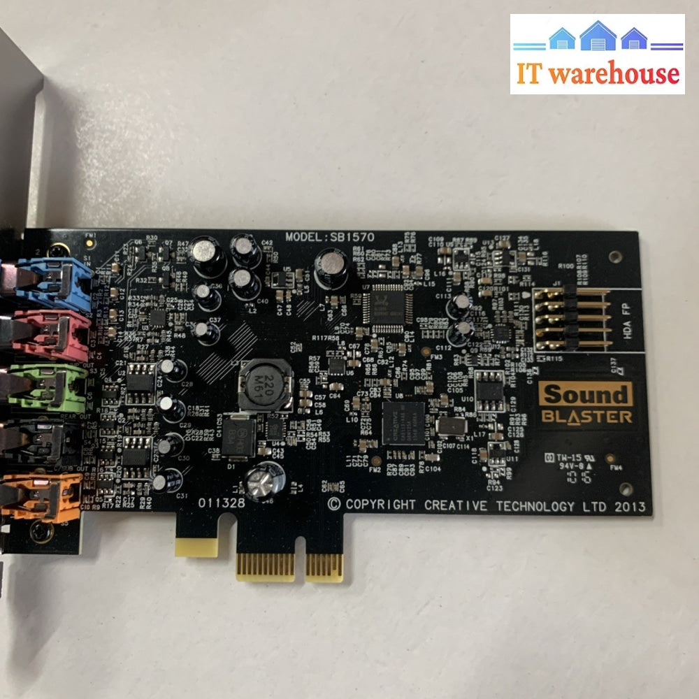 Lot of 2 Creative Technology Sound Blaster Audigy Fx 5.1 PCIe card SB1570