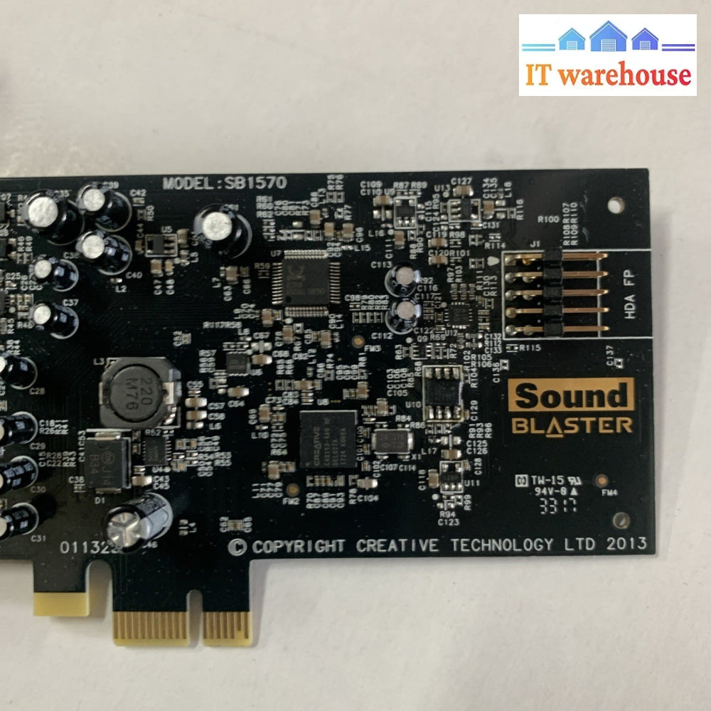 Lot of 2 Creative Technology Sound Blaster Audigy Fx 5.1 PCIe card SB1570