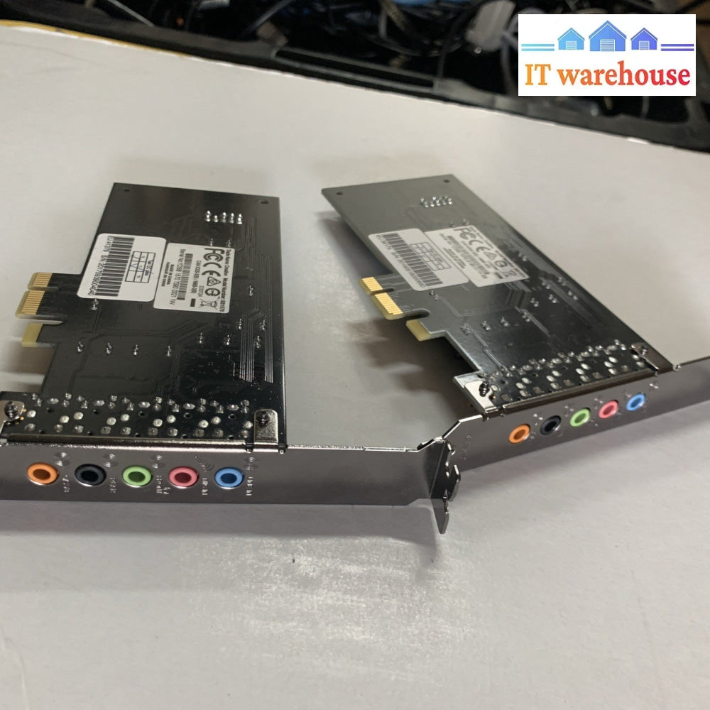 Lot of 2 Creative Technology Sound Blaster Audigy Fx 5.1 PCIe card SB1570