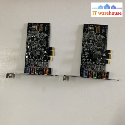 Lot of 2 Creative Technology Sound Blaster Audigy Fx 5.1 PCIe card SB1570 +