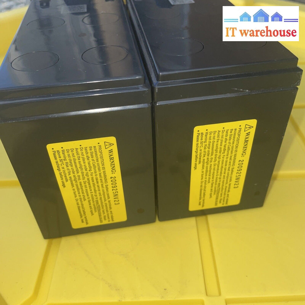 Lot Of 2 Csb Hr1234W 12V 34W High Rate Agm Battery (90% )