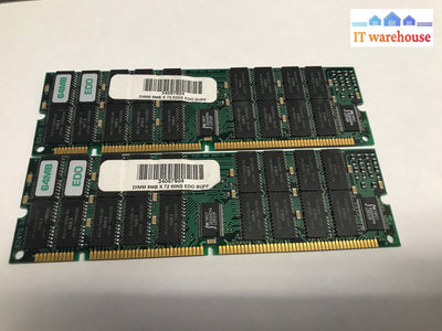 Lot Of 2 Cubig 8Mb X 72 60Ns Edo Buff Memory Ram