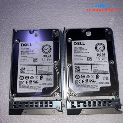 Lot of 2 Dell 300GB 15K 12Gb SAS 2.5” HD ST300MP0006 Exos 15E900 w/ Tray DXD9H