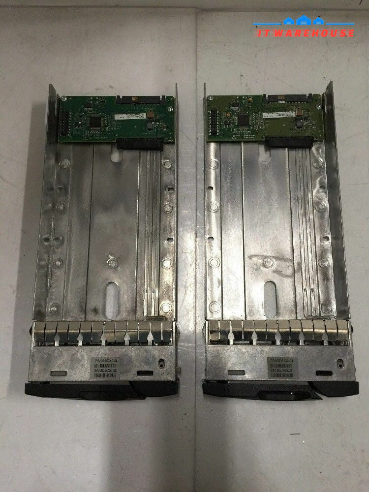 + LOT OF 2 DELL EqualLogic 0935240 - 04 Hotplug caddy tray w/ Interposer