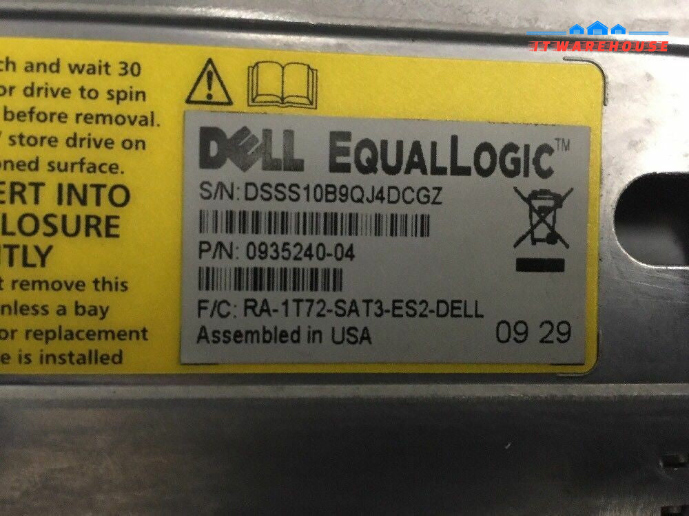 + LOT OF 2 DELL EqualLogic 0935240 - 04 Hotplug caddy tray w/ Interposer