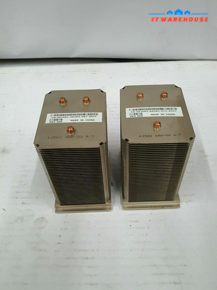 - Lot of 2  Dell PowerEdge 820/830/840/1800/T300 Server CPU Heatsink  KJ582  @@@