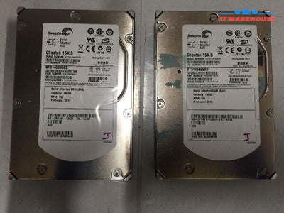 -  LOT OF 2 DELL RY491/ST3146855SS/9Z2066-051 146GB 15K 3.5" SAS HARD DRIVE @@@