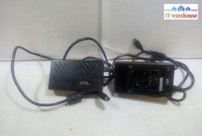 - LOT OF 2 DVE AC Power Supply DSA-0301-05 E  5V - 4.0A (4 Pins)