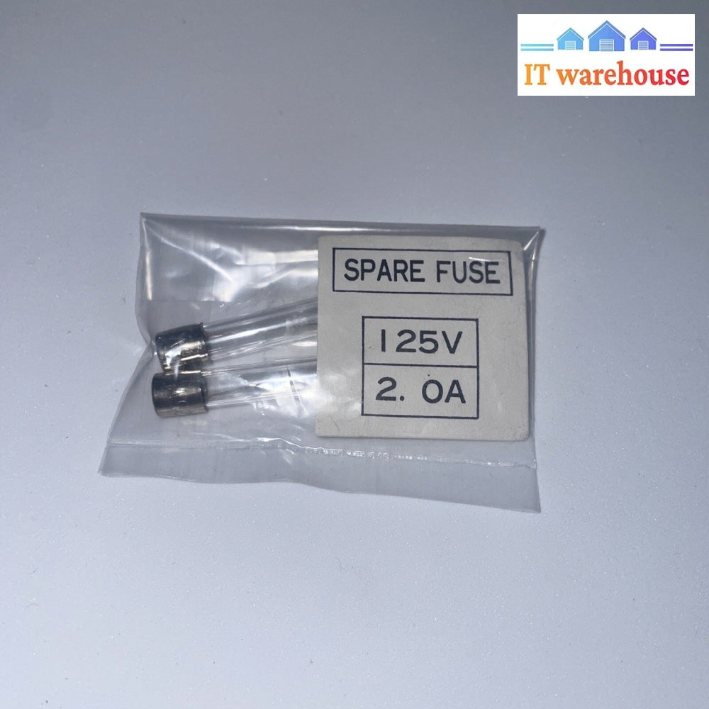 Lot of 2  Glass Tube Fuses 30mm 2.0A 125V
