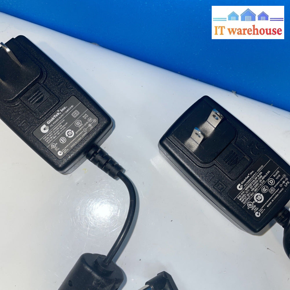 Lot of 2 GLOBTEK GT-41052-1548 AC ADAPTER 100-240V POWER SUPPLY WR9QX310LRP-N-NA