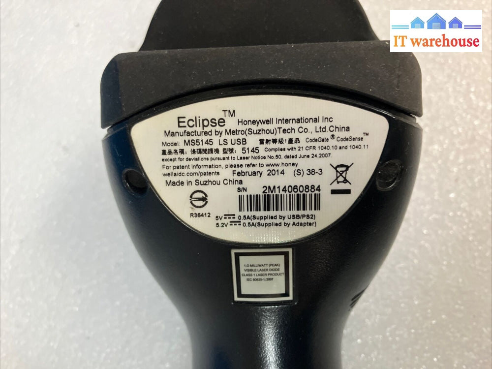 ~Lot of 2 Honeywell Metrologic Eclipse MS5145 USB Barcode Scanner Reader *Tested