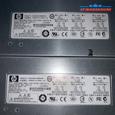 Lot of 2 HP DL380 G5 POWER SUPPLY 800W 403781-001 DPS-800GB A 379123-001 399771