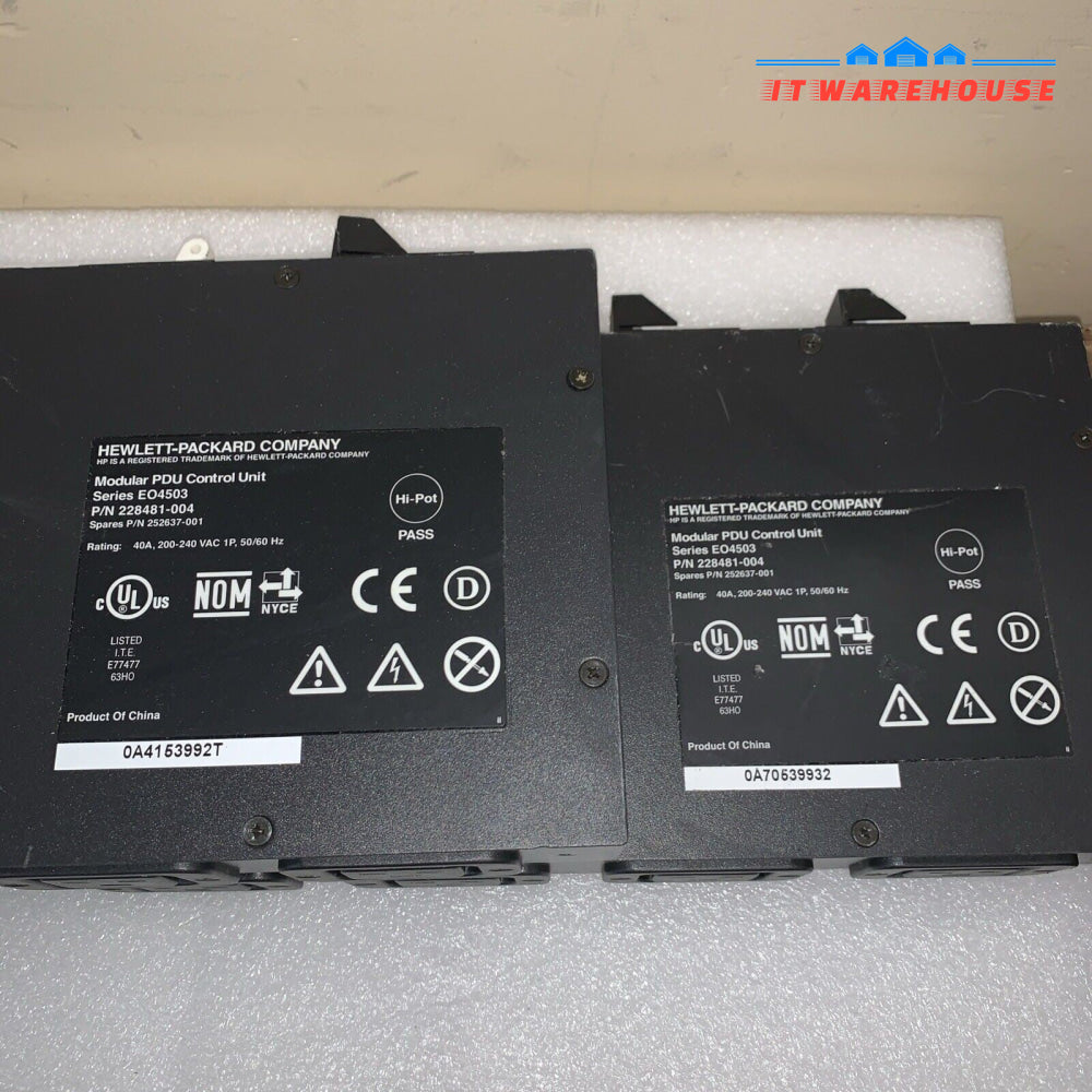 Lot of 2 HP Modular PDU Control Unit EO4503 228481-004 Inc VAT