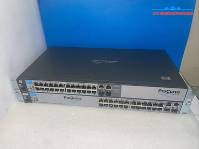 Lot of 2 HP network switch J9019B & J9085A with mount ears