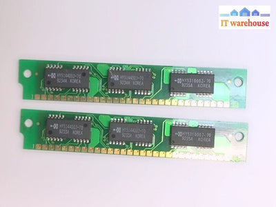 Lot Of 2 Hy514400J-70 30-Pin 1Mb Memory Ram