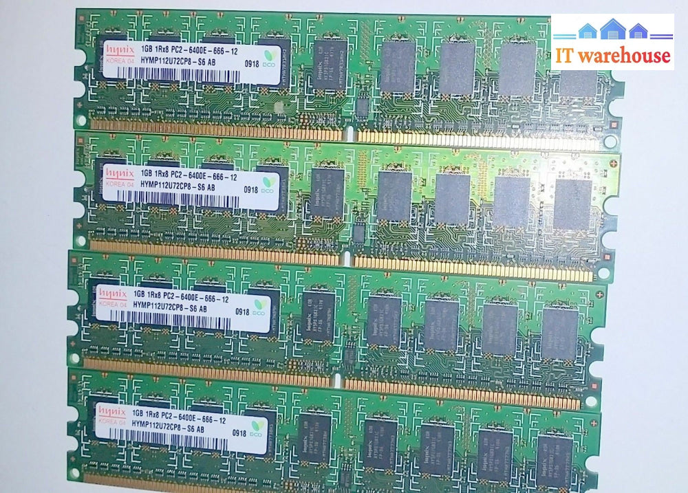 Lot of 2 Hynix 1GB DDR2 PC2-6400 RAM HYMP112U72CP8-S6 AB (for server)  