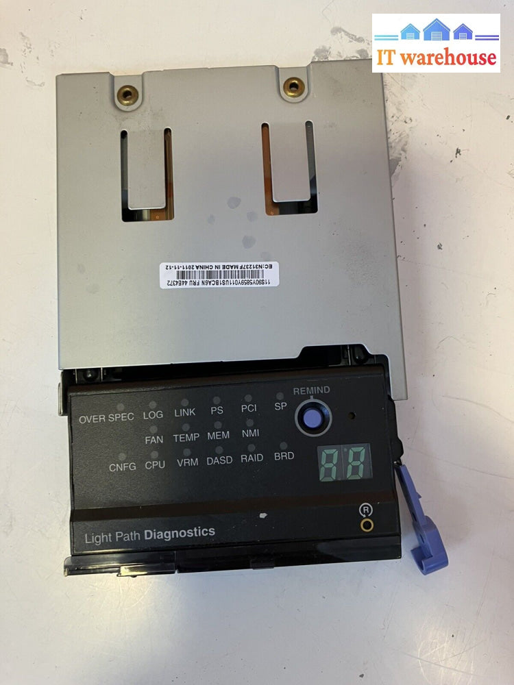 ~ Lot Of 2 Ibm 44E4372 Light Path Diagnostics Control Panel