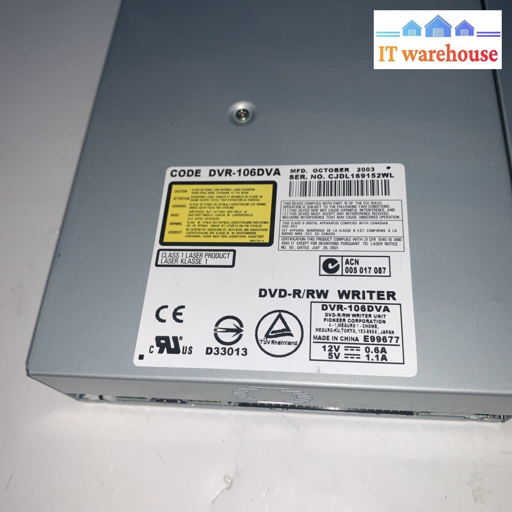 Lot of 2 IDE DVD drive DVR-106DVA & GDR-8162B