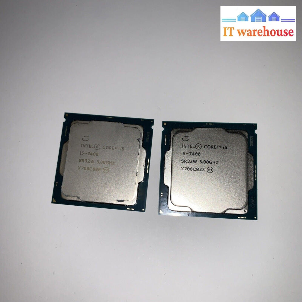 Lot of 2 Intel Core i5-7400 Processor (3.00GHz, 10 Cores Socket LGA 1151) CPU