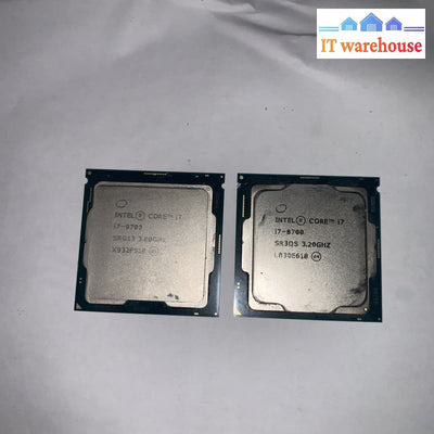 Lot of 2 Intel Core i7-9700  CPU