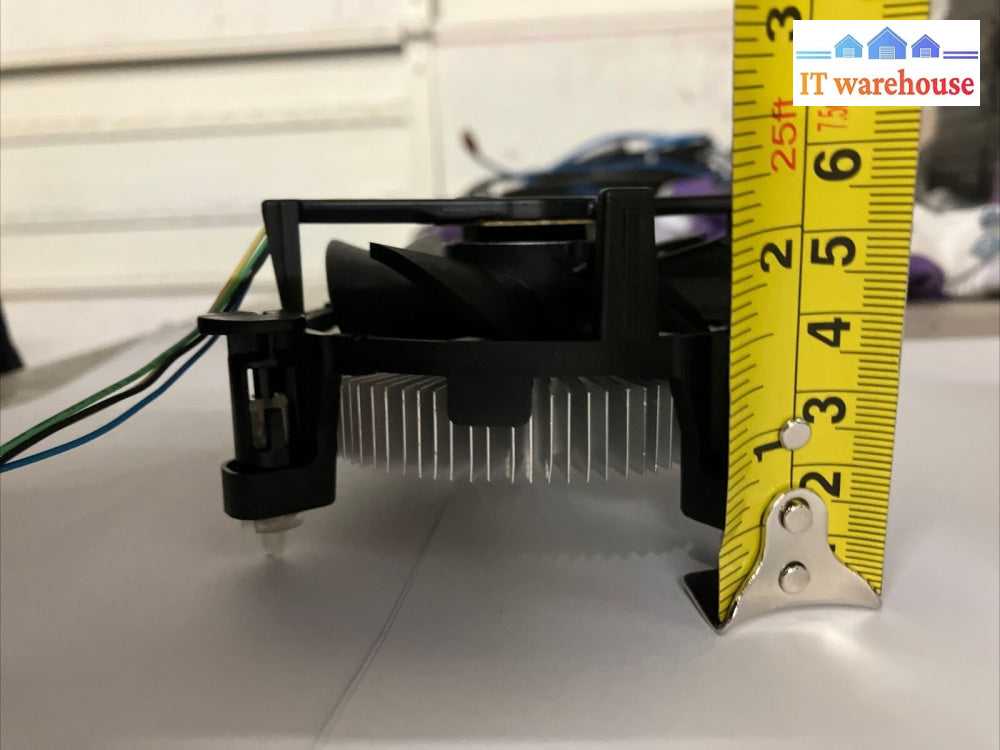Lot of 2 Intel E97379-001 Aluminum 4-Pin Socket 1151 1150 Heatsink Fan 12V 0.28A