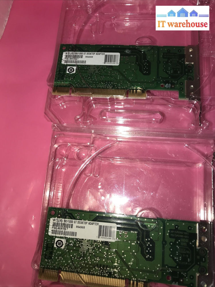 Lot Of 2 Intel Pro/1000 GT Desktop Gigabit Network Adapter 1000Mbps