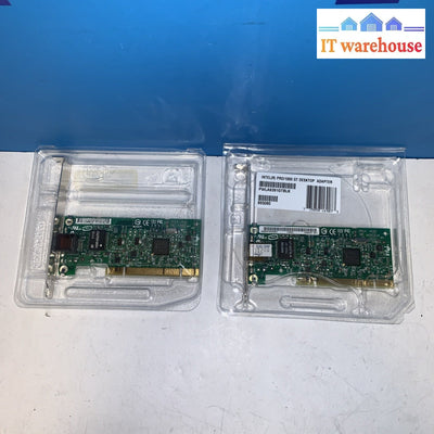 Lot of 2 Intel Pro/1000 GT Desktop Gigabit Network Adapter