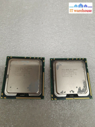 - Lot of 2 Intel Xeon E5640 SLBVC 8M Cache 2.66 GHz, 6.40 GT/s CPU