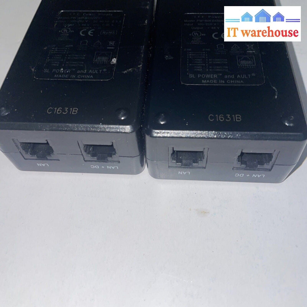 (lot of 2) ITE Network POE Injector PW180KB4800F01