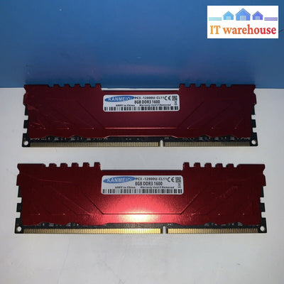 Lot of 2 KANMEIQi PC3-12800U-CL11CE  8GB DDR3 1600 desktop memory