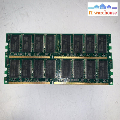 Lot of 2 Kingston DDR 512 MB 266 SDRAM 184 Pin Memory KVR266X64C25/512